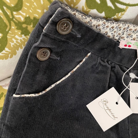 Bonpoint girl pants in velvet ribbed cotton Yr 6-brand new - Picture 4 of 9